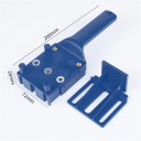 Șină de ghidare pentru găurire 6/8/10 cm Șablon de găurire de precizie 20x7,5x5,3 cm Ajutor de găurire dreaptă Ghidaj de găurire pentru lemn și plastic 2