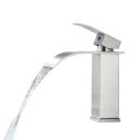 Sink Waterfall Tap 18.3 x 11 cm Matte Finish Elegant Tap with Deck Mount Single Hole Bathroom Fitting 8