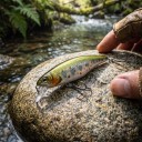 Sinkender Wobbler Minnow 5,2 cm 4,5 g Kleiner Jerkbait mit Gewichtsverlagerung und 3D-Augen Zwei Drillinge Für das Angeln auf Raubfische 3