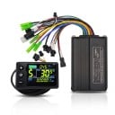 Sinusový regulátor bezkartáčového motoru 500 W FOC Barevný LCD displej S866 Podpora PAS a nízkoúrovňových brzd Černá Pro elektrokolo 3