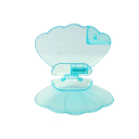 Sirena în scoică 12,5 × 7,5 × 2,8 cm Scoică transparentă albastră sau roz Deschidere automată jucărie de apă Păpușă de culoare aleatorie Distracție în baie 3