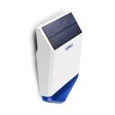 Sirena solar exterior para alarme 110 dB com luz intermitente, 433 MHz, bateria de lítio 2200 mAh, plástica, branca e azul, para casa e garagem 4