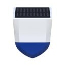 Sirène d'alarme extérieure Zigbee 95 dB avec protection anti-sabotage, alimentation solaire et USB-C, batterie 18650, IPX5, blanc-bleu, pour maison 2