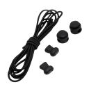 Sireturi elastice rotunde 100 cm 1 pereche Lățime 0,3 cm Fără legare Sistem de închidere Cordon elastic rezistent cu clips de calitate 1