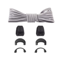 Sireturi sport pentru încălțăminte 140 cm 1 pereche Sireturi rotunde fără legare cu cataramă Pentru copii și adulți Încălțăminte sport alergare activități în aer liber 12