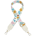 Široký nastaviteľný popruh na kabelku 73–130 x 3,8 cm Kvetinový a listový vzor Ramenný textilný popruh na tašku Náhradný crossbody popruh 2