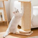 Sisalová škrábací podložka pro kočky 30x60 cm Ochrana sedačky nebo stěny Samolepicí koberec na škrábání Přírodní Odolný materiál 3