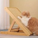 Sisalová škrábací podložka pro kočky 30x60 cm Ochrana sedačky nebo stěny Samolepicí koberec na škrábání Přírodní Odolný materiál 4