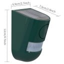 Sistem de alarmă solară cu detector de mișcare PIR, sirenă de 110 dB, LED stroboscop, 4 moduri, rezistent la apă, 12 × 7,5 × 6,9 cm 9