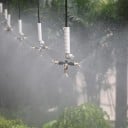 Sistem de irigare prin pulverizare suspendat cu 7 duze din alamă, furtun de 48–50 cm și greutate gravitațională pentru seră, grădină și balcon 3