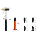 Sistem de reparare a caroseriei PDR cu 92 de piese, pistol de lipit, extractoare, ciocan, reflector LED și vârfuri pentru îndreptarea tablei 5