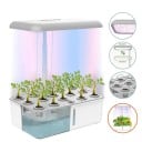 Sistem hidroponic inteligent cu WiFi și pompă automată, 14 gauri, rezervor de 5 l, lumină LED pentru creștere, alb, pentru cultivarea plantelor 2