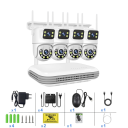 Sistema de cámaras de seguridad WiFi PTZ 8 canales NVR 4 cámaras conexión inalámbrica detección de personas para monitoreo de casa y terreno 1