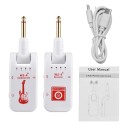 Sistema de guitarra sem fios 2.4G Transmissor e receptor para guitarra elétrica e baixo Transmissão de som rápida Cores neutras Acessórios 3