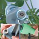 Sistema de rega automática com reservatório Regador automático de gotejamento para flores e ervas Fluxo ajustável Plástico ecológico Verde 12