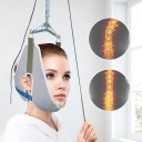 Sistema de tracción cervical de suspensión con reposacabezas ajustable para uso doméstico y alivio del dolor de cuello. 2