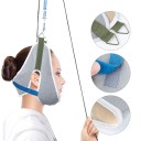 Sistema de tracción cervical de suspensión con reposacabezas ajustable para uso doméstico y alivio del dolor de cuello. 5