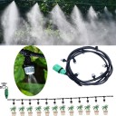 Sistema di irrigazione a nebulizzazione 10 m con 10 ugelli plastica nera per giardino serra terrazza raffreddamento e irrigazione piante 1