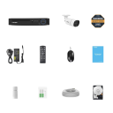 Sistema di telecamere di sicurezza 5MP con 6 telecamere set di monitoraggio a 90° applicazione mobile XMEye Pro bianco per il monitoraggio di case 2