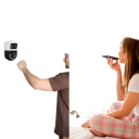 Sistema di telecamere di sicurezza 6MP 4 telecamere set DVR 8 canali connessione cablata per il monitoraggio di case, aziende e spazi esterni 3