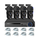 Sistema di videosorveglianza 6MP 8 telecamere set DVR 8 canali connessione cablata per il monitoraggio di casa, azienda e spazi esterni 2