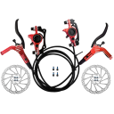 Sistemi di freni a disco idraulici con dischi da 160 mm anteriore 800 mm posteriore 1400 mm sistema oleoso 22,2 mm manubrio per bicicletta 3