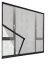 Síť do okna proti hmyzu na suchý zip 110 x 130 cm Okenní síť proti hmyzu Okenní síť proti komárům 1
