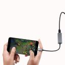 Síťová karta USB-C na RJ45 1000Mbps LAN převodník externí Ethernet adaptér IEEE standardy šedé provedení pro notebook PC 3