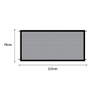 Síťovaná ohrádka pro psy 78 x 115 cm Bezpečnostní ochranná bariéra s 4 samolepícími háčky pro uchycení do interiéru 3