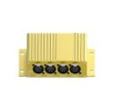 Síťový box Ethernet na DMX 512 se 4 porty a přepínačem směru napájení DC 5-12 V zlatý na jevištní osvětlení a klub i pódium 1