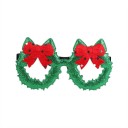 Sjove julefestbriller med glitrende dekoration Tilbehør til julefest og nytårsfest Plastikstel Universel størrelse 6