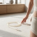 Skakanka NEVERTOOLATE z liną TPU 5 mm odporna na mróz do −35 °C Długość 3 m Twardość 80A Przezroczysta Na freestyle i trening na świeżym powietrzu 3