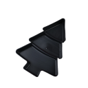 Skål i form av en julgran 25,3 x 18,4 cm Tredelad serveringsskål för frukt och nötter Plastisk juldekoration för bordet 4