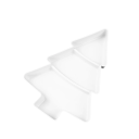 Skål i form av en julgran 25,3 x 18,4 cm Tredelad serveringsskål för frukt och nötter Plastisk juldekoration för bordet 5