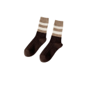 Skarpetki EU 35–42 Prążkowany wzór Bawełna Spandex Wygodne miękkie oddychające unisex skarpetki do codziennego noszenia Prążkowane skarpetki 2