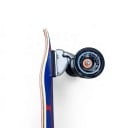 Skateboard 78,7 cm 31 pulgadas Tabla de madera multicapa con kicktail Ruedas negras y grip antideslizante Azul-rojo Para andar por la ciudad 3