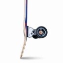 Skateboard 78,7 cm 31 tommer Flerlags træplade med kicktail Sorte hjul og skridsikkert grip Blå-rød Til bykørsel 2