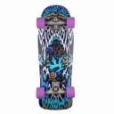 Skateboard con motivo animale 77,6 cm 30,54 pollici Tavola in legno multistrato con kicktail Ruote viola e stampa blu Per la guida in città 1