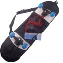 Skateboardtaske med skulderrem Indvendig netlomme Oxford stof 600 D Sort Skateboard og beskyttelsesudstyr 8