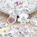Skeletklistermærker 40 stk. 3
