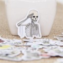 Skeletklistermærker 40 stk. 5