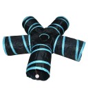 Σκηνή για γάτες 35 x 25 εκ. Πέντε συνδεδεμένες σήραγγες με άνοιγμα στη μέση και μπαλάκι παιχνιδιού. Σκαρφαλωτή σήραγγα για γάτες 1