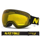 Ski Goggles with Mirrored Effect Skiing and Snowboarding Goggles with UV400 Protection Helmet-Compatible Anti-Fog Ski Goggles 17.8 x 9.8 cm 4