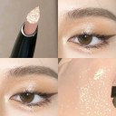 Skimrende cremeskygge Cremeskyggestift Ultrapigmenteret øjenblyant Highlighter Vandfast V243 3