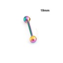 Skinnende tungepiercing - 18 mm 1