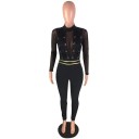 Skir jumpsuit för kvinnor med djup urringning 1