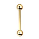 Skivstångsformad tungpiercing 18