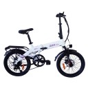 Skládací elektrické kolo 500 W Rychlost 32 km/h Dojezd 120 km Baterie 36 V 14,5 Ah Kotoučové brzdy Přehazovačka Shimano Nosič i blatníky 3