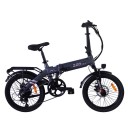 Skládací elektrické kolo 500 W Rychlost 32 km/h Dojezd 120 km Baterie 36 V 14,5 Ah Kotoučové brzdy Přehazovačka Shimano Nosič i blatníky 1