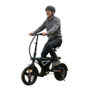 Skládací elektrické kolo EB1S 250 W Rychlost 25 km/h Dojezd 30-50 km Baterie 36 V 12 Ah Pneumatiky 14 palců LCD displej Černé Do města 2